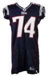 2010 Kyle Love New England Patriots Game Worn Home Jersey (MEARS LOA)