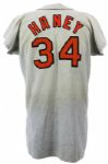 1967 Larry Haney Baltimore Orioles Game Worn Home Jersey (MEARS LOA) Name Restored