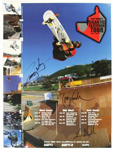 1980s-2000s Rock N Roll Skateboarding Star Trek Superman & Art Work Collection - Lot of 15 w/ Tony Hawk signed poster, Led Zeppelin tickets & More (JSA) 