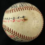 1956 Signed Stan Musial St. Louis Cardinals Game Used Baseball (JSA/MEARS LOA) Also Frank Robinson HR Game
