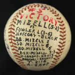 1956 Signed Stan Musial St. Louis Cardinals Game Used Baseball (JSA/MEARS LOA) Also Frank Robinson HR Game