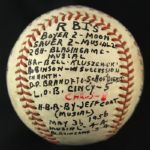 1956 Signed Stan Musial St. Louis Cardinals Game Used Baseball (JSA/MEARS LOA) Also Frank Robinson HR Game