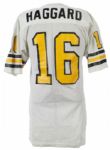 1975 Mike Haggard Charlotte Hornets WFL Game Worn Football Jersey (MEARS LOA)