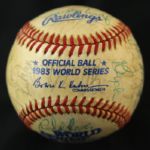 1983 Baltimore Orioles Signed World Series Kuhn Baseball w/ 33 Signatures (JSA)