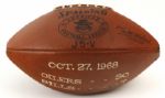 1968 Houston Oilers Buffalo Bills Spalding AFL Game Used Football (MEARS LOA)