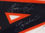 1975-87 Walter Payton Chicago Bears Signed Framed 34 x 36 Stat Jersey (JSA)