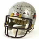 1985 Brian Sipe Jacksonville Bulls Signed USFL Game Worn Helmet (MEARS LOA/JSA)