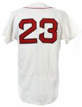 1979 Luis Tiant Boston Red Sox Signed Post Career Home Uniform (JSA)