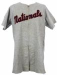 1949-52 Washington Senators "Nationals" Prototype Jersey (MEARS LOA)