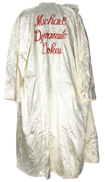 1980s Michael "Dynamite" Dokes Fight Worn Robe (MEARS LOA)
