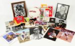 1970s-2000s Giant Memorabilia Lot w/ Signed Items Richard Petty Bobby Full Ryne Sandberg Binders Fill of Sports Cards and More