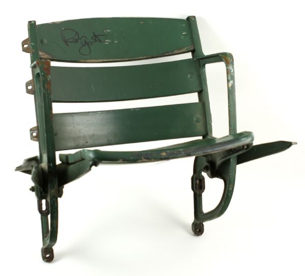 1990s Robin Yount Milwaukee Brewers Signed County Stadium Seat & Cap (JSA)