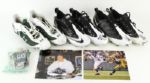 2008-10 Clay Matthews Greg Jennings AJ Hawk Green Bay Packers Signed Game/Practice Worn Cleats - Lot of 3 (MEARS LOA/JSA)