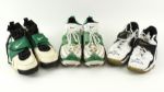 1990s Leroy Butler Antonio Freeman Edgar Bennett Green Bay Packers Signed Game Worn Turf Shoes - Lot of 3 (MEARS LOA/JSA)