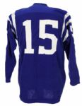 1968 Earl Morrall Baltimore Colts Game Worn Home Jersey (MEARS LOA)