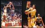 1970's-2000's Signed NBA Hall of Fame Star 8 x 10 Photo Collection w/ Olajuwon Thomas Ewing - Lot of 8