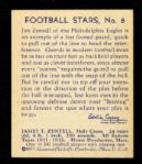 1935 Jim Zyntell Philadelphia Eagles National Chicle #8 Trading Card