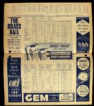 1954 (August 12) New York Yankees Philadelphia Athletics Scored Program w/ Mantle Game Winning Home Run 