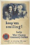 1918 WW1 War Camp Community Service 28" x 42" Poster 