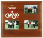 1988-93 Walt Disney World Oldsmobile Golf Classic Commemorative Wall Display Collection Randy Hundley Payne Stewart - Lot of 4