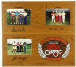 1988-93 Walt Disney World Oldsmobile Golf Classic Commemorative Wall Display Collection Randy Hundley Payne Stewart - Lot of 4