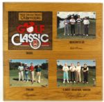 1988-93 Walt Disney World Oldsmobile Golf Classic Commemorative Wall Display Collection Randy Hundley Payne Stewart - Lot of 4