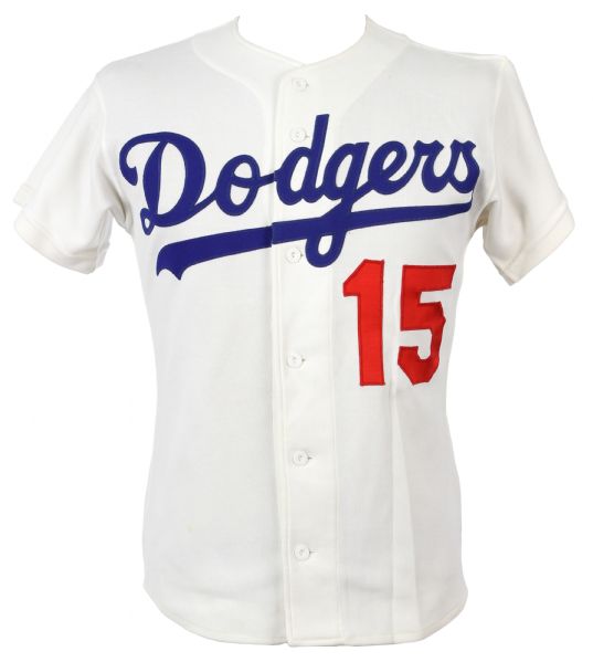 1980 Davey Lopes Los Angeles Dodgers Signed Home Jersey (MEARS LOA/JSA) 