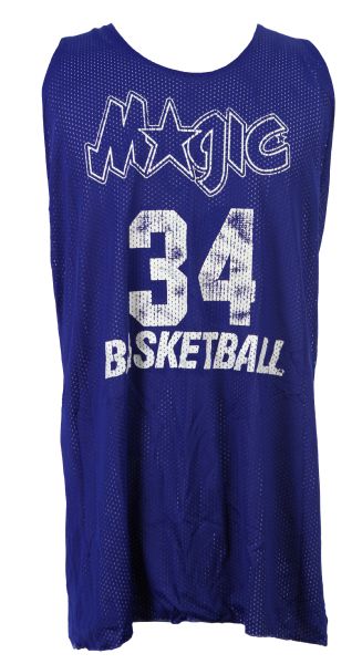 1991-94 Greg Kite Orlando Magic Signed Reversible Practice Jersey (MEARS LOA/JSA)