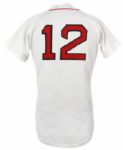 1979-86 Pawtuckett Red Sox #12 Game Worn Home Jersey (MEARS LOA)