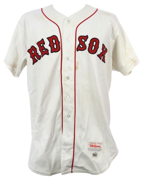 1986 George Scott Boston Red Sox Old Timers Game Worn Home Uniform (MEARS LOA)