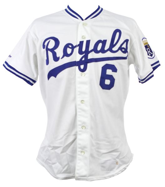 1988 Willie Wilson Kansas City Royals Game Worn Home Jersey (MEARS LOA)