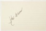 1954-76 Hank Aaron Milwaukee Braves Brewers Signed 4" x 6" Index Card (JSA)