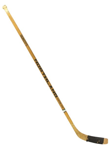 1970s Jim Benzelock Game Used Hockey Stick (MEARS LOA)