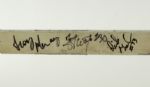 1982-93 Gary Nylund New York Islanders Chicago Blackhawks Toronto Maple Leafs Signed Game Used Hockey Stick w/ 26 Signatures (MEARS LOA)