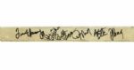 1982-93 Gary Nylund New York Islanders Chicago Blackhawks Toronto Maple Leafs Signed Game Used Hockey Stick w/ 26 Signatures (MEARS LOA)