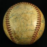 1953 Detroit Tigers Boston Red Sox Signed OAL Harridge Baseball w/ 20 Signatures Ted Williams George Kell (PSA/DNA Full Letter)