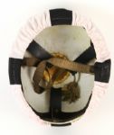 1960's circa Roller Derby Helmet w/ Pink Elastic Cover