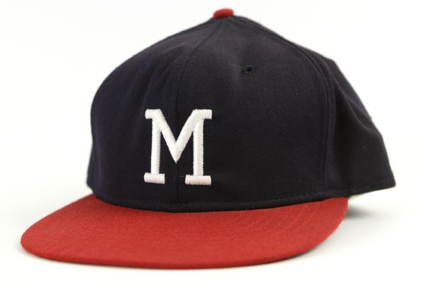 1950s Milwaukee Braves Multi Signed Roman Pro Cap w/ 10 Signatures Including Red Schoendienst, Johnny Logan & More (JSA)