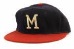 1960 George Brunet Milwaukee Braves Game Worn Cap (MEARS LOA)