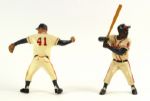 1960-63 Hank Aaron Eddie Mathews Milwaukee Braves Original Hartland Statues - Lot of 2 