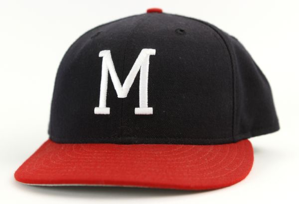 2002 Cecil Cooper Milwaukee Brewers Game Worn Milwaukee Braves Turn Back The Clock Cap (MEARS LOA)