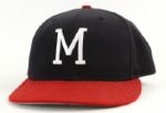2002 Cecil Cooper Milwaukee Brewers Game Worn Milwaukee Braves Turn Back The Clock Cap (MEARS LOA)