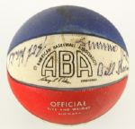 1969-70 Los Angeles Stars Signed ABA Basketball w/ 12 Signatures Including Bill Sharman & More (JSA)