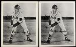1980's Warren Spahn Boston Braves Signed 8 x 10 Photo Collection - Lot of 3 (JSA)