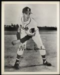 1980s Warren Spahn Boston Braves Signed 8" x 10" Photo Collection - Lot of 3 (JSA)