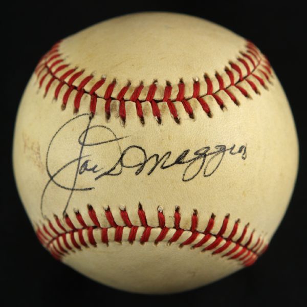 1974-83 Joe DiMaggio New York Yankees Signed OAL Lee MacPhail Baseball (JSA)