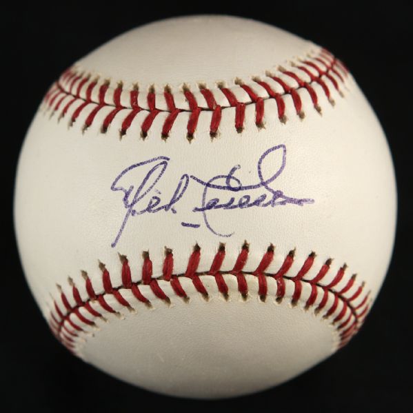  2001 Rawlings Official World Series Ceremonial First Pitch Baseball Mike Cuellar Baltimore Orioles Signed OML Bud Selig Baseball (JSA) 