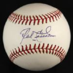  2001 Rawlings Official World Series Ceremonial First Pitch Baseball Mike Cuellar Baltimore Orioles Signed OML Bud Selig Baseball (JSA) 