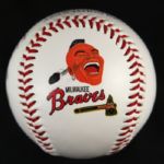 1953-2003 50 year anniversary Hank Aaron Milwaukee Braves Signed (JSA)