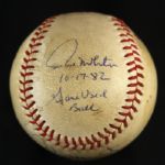 1982 World Series Robin Yount, Jim Ganter & Paul Molitor Milwaukee Brewers Multi-Signed Game Used OWS (Kahn) Baseball (JSA/MEARS LOA) 